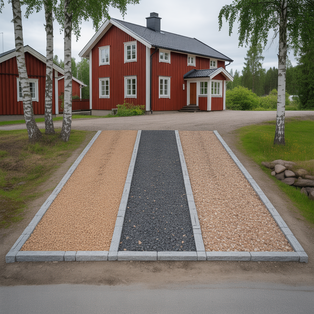 grus till uppfart jamforelse av fraktioner och underhall