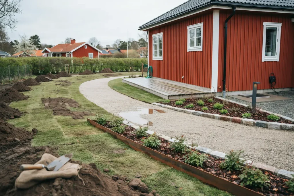 f rbered tomten f r robotgr sklippare markarbete kantavgr nsning och smarta l sningar f r en l ttsk tt tr dg rd