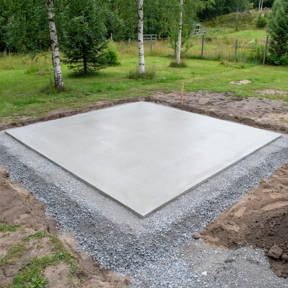 anlagga husgrund gjutning betongplatta vallentuna stockholm